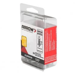 3/16 in. Medium Aluminum Rivets (50-Pack) by Arrow -Porter-Cable Sales Shop arrow rivets rma3 16ip 44 1000