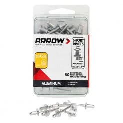 3/16 in. x 1/8in. Aluminum Rivets (50-Pack) by Arrow