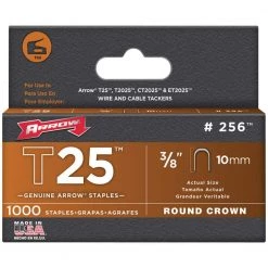 Low-Voltage Wire Staple Gun with Round Crown Staples (1,000-Pack) by Arrow -Porter-Cable Sales Shop arrow staple guns 843631120958 44 1000