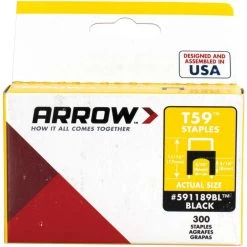 T59 Wire & Cable Staple Gun with 900-Pack Clear T59 Insulated Staples & Black T59 Insulated Staples by Arrow -Porter-Cable Sales Shop arrow staple guns 843631130797 44 1000