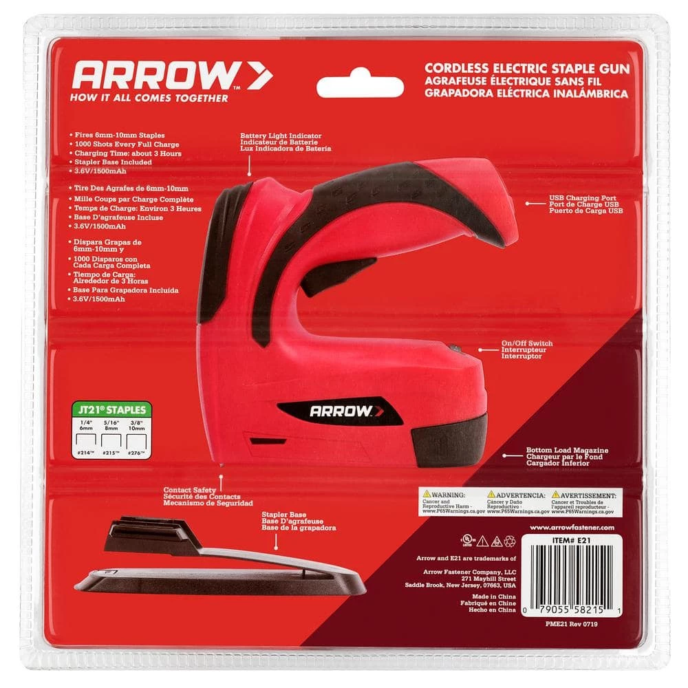 Cordless Electric Staple Gun by Arrow 10 Cordless Electric Staple Gun by Arrow - Image 8