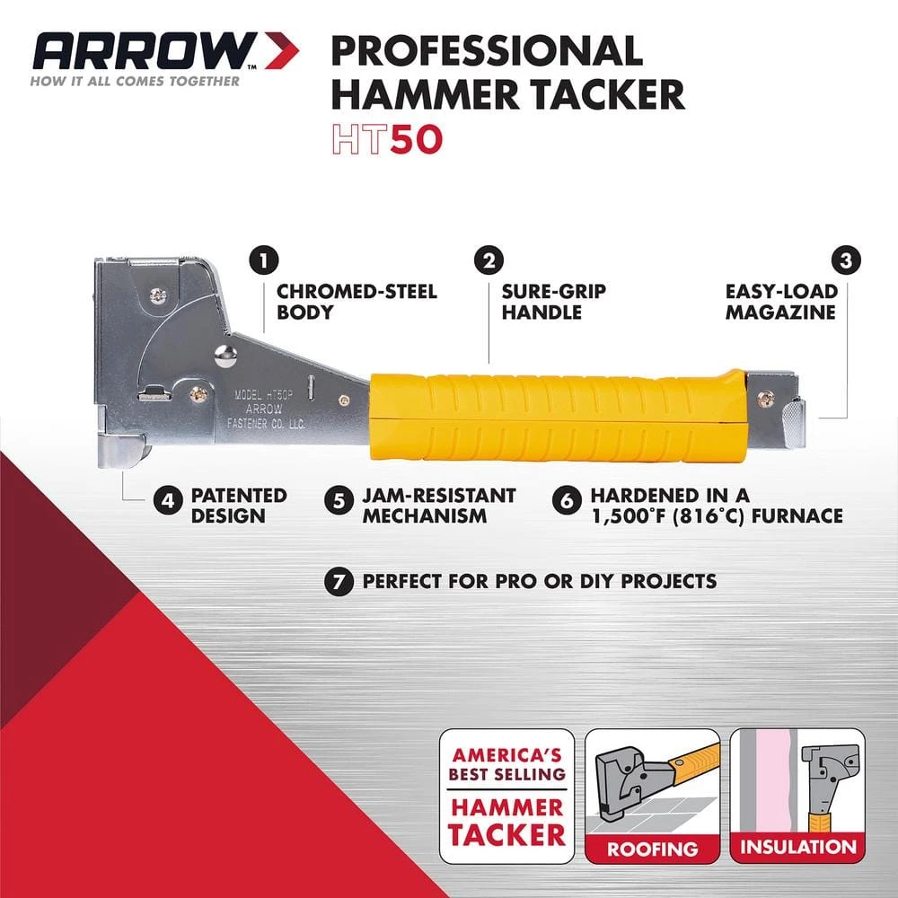 HT50 Professional Hammer Tacker by Arrow 15 HT50 Professional Hammer Tacker by Arrow - Image 13