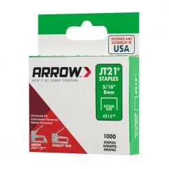 5/16 in. Leg x 7/16 in. Crown Galvanized Steel Staples (1,000-Pack) by Arrow -Porter-Cable Sales Shop arrow staples 21550 44 1000