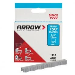 T50 Type 3/8 in. Leg x 3/8 in. Crown Galvanized Steel Staples (1,250-Pack) by Arrow -Porter-Cable Sales Shop arrow staples 506 c3 1000