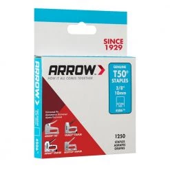 T50 Type 3/8 in. Leg x 3/8 in. Crown Galvanized Steel Staples (1,250-Pack) by Arrow -Porter-Cable Sales Shop arrow staples 506 fa 1000