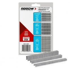 T50 1/4 in. x 3/8 in. x 1/2 in. Staple Multi-Pack (1,875-Pack) by Arrow -Porter-Cable Sales Shop arrow staples 50mp 4f 1000