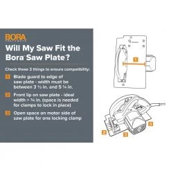 Glass Filled Nylon Saw Plate and Rip Handle Set (3-Piece) by BORA -Porter-Cable Sales Shop bora clamp sets 544008 a0 1000