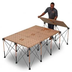 610 mm x 1,220 mm MDF Centipede Workbench Top for Sawhorse with 20 mm Dog Holes by BORA -Porter-Cable Sales Shop bora garage cabinet accessories ck22tm 4f 1000