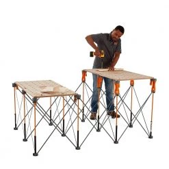 30 in. x 48 in. x 72 in. Steel Centipede Work Support Sawhorse with Accessories by BORA -Porter-Cable Sales Shop bora saw horses ck12s c3 1000