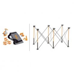 30 in. x 24 in. x 48 in. Steel Centipede Work Support Sawhorse with Exclusive Accessories by BORA