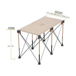30 in. x 24 in. x 48 in. Steel Centipede Work Support Sawhorse with Accessories by BORA -Porter-Cable Sales Shop bora saw horses ck6s 76 1000