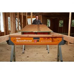 30 in. H Heavy Duty Steel Speedhorse Sawhorse with Auto Release Legs 1500 lbs. Capacity (2-Pack) by BORA -Porter-Cable Sales Shop bora saw horses pm 4500t 31 1000