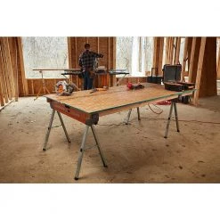 30 in. H Heavy Duty Steel Speedhorse Sawhorse with Auto Release Legs 1500 lbs. Capacity (2-Pack) by BORA -Porter-Cable Sales Shop bora saw horses pm 4500t 44 1000