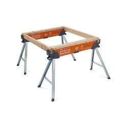 30 in. H Steel All Terrain Sawhorse, 750 Lb. Capacity (2-Pack) by BORA -Porter-Cable Sales Shop bora saw horses pm 4520t 44 1000