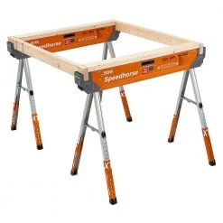 30 in. to 36 in. Steel Speed Horse XT Adjustable Height Sawhorse with Auto Release Legs (2-Pack) by BORA -Porter-Cable Sales Shop bora saw horses pm 4550t a0 1000