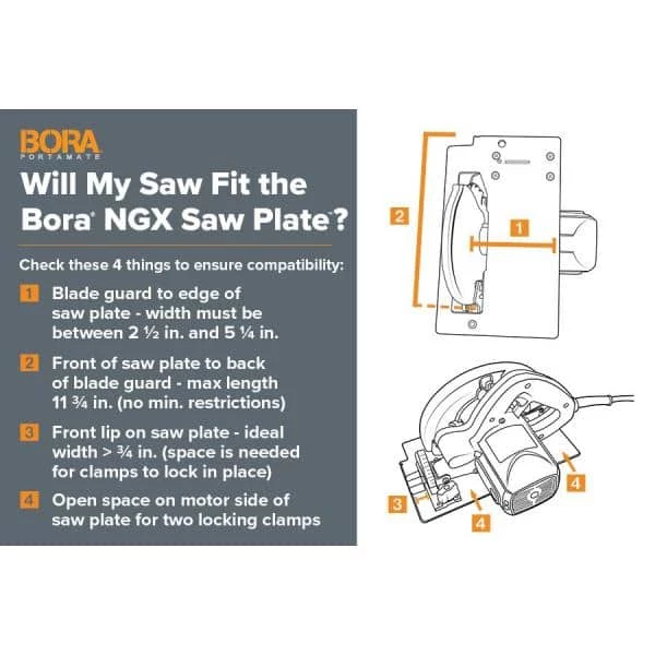 NGX Saw Plate with 55 in. Non-Chip Strip by BORA 7 NGX Saw Plate with 55 in. Non-Chip Strip by BORA - Image 5