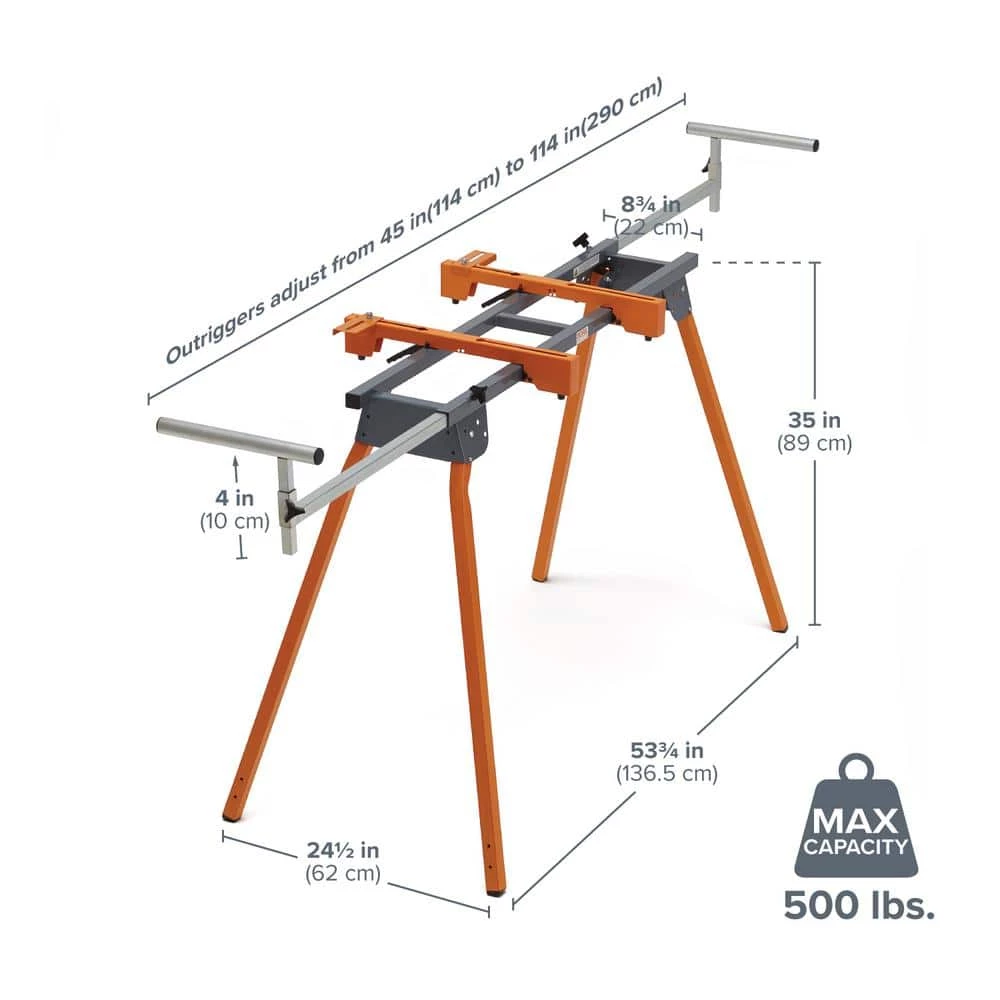 Steel Folding Portable Miter Saw Stand by BORA 4 Steel Folding Portable Miter Saw Stand by BORA - Image 2