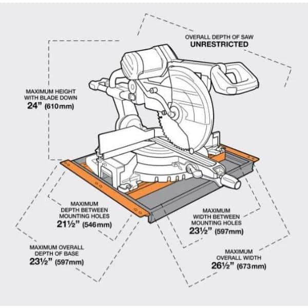 Steel Portacube STR Miter Saw Workstation by BORA 5 Steel Portacube STR Miter Saw Workstation by BORA - Image 3
