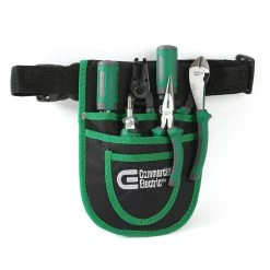 7-Piece Electrician's Tool Set with Pouch and 9 in. High-Leverage Multi-Purpose Linesman Pliers by Commercial Electric -Porter-Cable Sales Shop commercial electric electrician s lineman s pliers ce121101t 44 1000