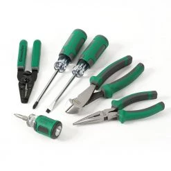 7-Piece Electrician's Tool Set with Pouch and 9 in. High-Leverage Multi-Purpose Linesman Pliers by Commercial Electric -Porter-Cable Sales Shop commercial electric electrician s lineman s pliers ce121101t fa 1000