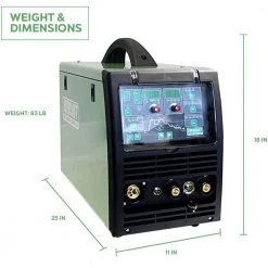 PowerMIG 253DPi IGBT Digital Inverter DC MIG/TIG/Stick Multi-Process Welder, HF/Lift TIG Start, 240-Volt by Everlast -Porter-Cable Sales Shop everlast multi process welders mts253dpi 76 1000