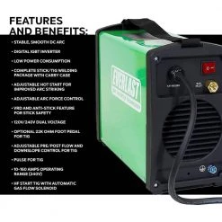 PowerARC 110-Volt/220-Volt Dual Voltage 161 HF TIG Stick IGBT Welder by Everlast -Porter-Cable Sales Shop everlast multi process welders powerarc 161sth 4f 1000