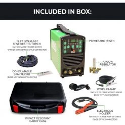 PowerARC 110-Volt/220-Volt Dual Voltage 161 HF TIG Stick IGBT Welder by Everlast -Porter-Cable Sales Shop everlast multi process welders powerarc 161sth fa 1000