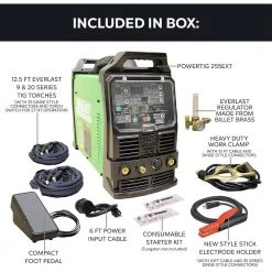 325 Amp PowerTIG 325LX IGBT Digital Inverter AC/DC Stick/TIG Welder with High Frequency and Lift TIG Start, 240V by Everlast -Porter-Cable Sales Shop everlast multi process welders powertig 325ext 4f 1000
