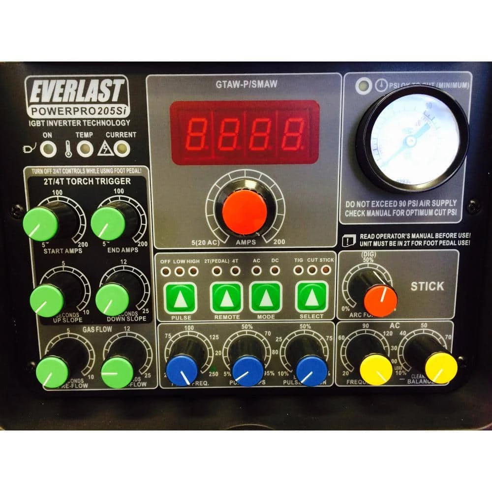 PowerPro 205S TIG / Stick / Plasma Welder by Everlast 4 PowerPro 205S TIG / Stick / Plasma Welder by Everlast - Image 2