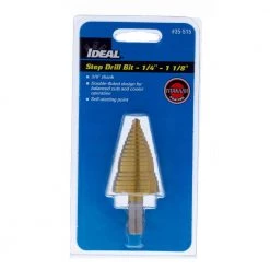 Step Drill Bit, 1/4 in. - 1 1/8 in. by iDEAL -Porter-Cable Sales Shop ideal step drill bits 35 515 c3 1000