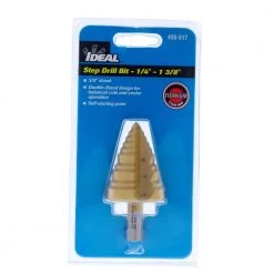 Step Drill Bit, 1/4 in. - 1 3/8 in. by iDEAL -Porter-Cable Sales Shop ideal step drill bits 35 517 c3 1000
