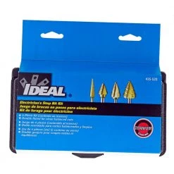 Electrician's 4 pc. Step Bit Kit, 1/8 in to 1 3/8 in. by iDEAL -Porter-Cable Sales Shop ideal step drill bits 35 520 4f 1000