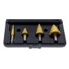 Electrician's 4 pc. Step Bit Kit, 1/8 in to 1 3/8 in. by iDEAL -Porter-Cable Sales Shop ideal step drill bits 35 520 64 1000