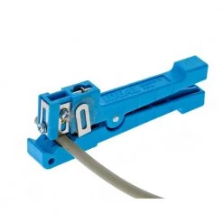 1/8 in. to 7/32 in. Coax/Fiber Ringer Stripper, Blue by iDEAL -Porter-Cable Sales Shop ideal wire strippers 45 163 1f 1000