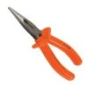 8 in. 1,000-Volt Insulated Long-Nose Pliers by Jameson -Porter-Cable Sales Shop jameson electrician s needle nose pliers jt pl 00061 64 1000
