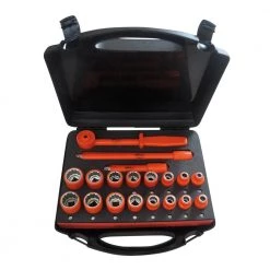 1000-Volt Insulated 1/2 in. Drive Combination Socket Set (19-Piece) by Jameson