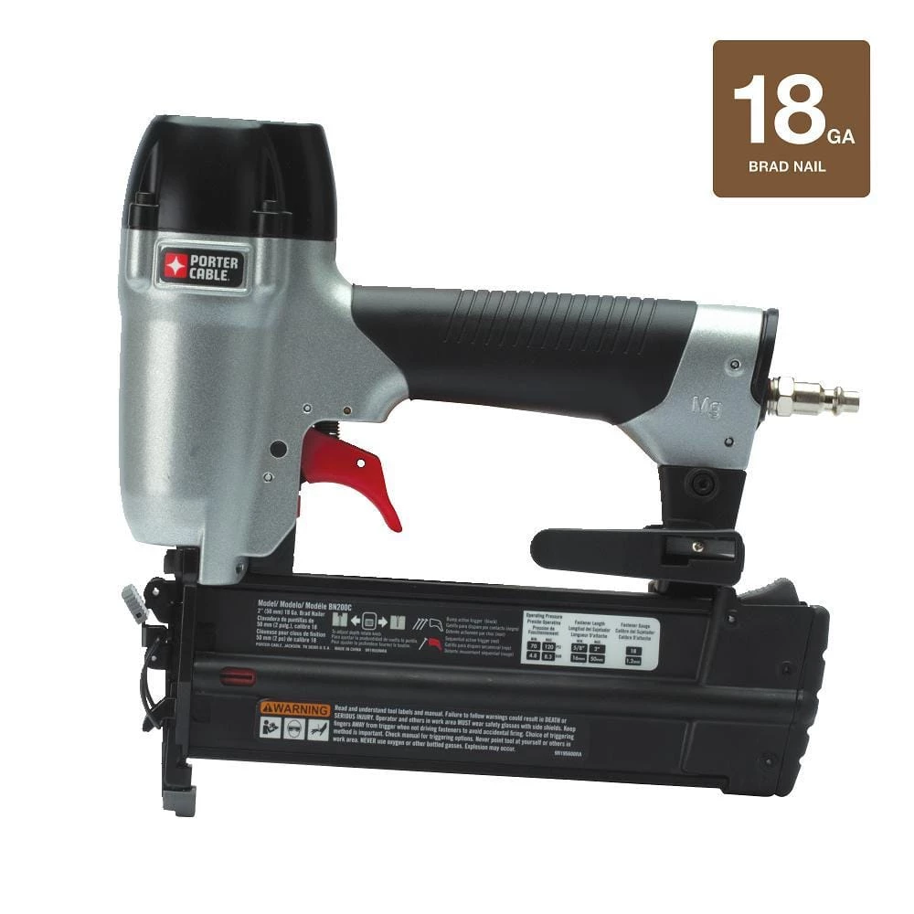 Pneumatic 18-Gauge Brad Nailer Kit and 18-Gauge Brad Nail Project Pack (900 per Box) by Porter-Cable 16 Pneumatic 18-Gauge Brad Nailer Kit and 18-Gauge Brad Nail Project Pack (900 per Box) by Porter-Cable - Image 14