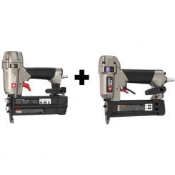 Pneumatic 18-Gauge Brad Nailer Kit and Pneumatic 23-Gauge 1-3/8 in. Pin Nailer by Porter-Cable