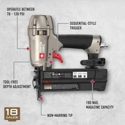 Pneumatic 16-Gauge 2-1/2 in. Nailer Kit and Pneumatic 18-Gauge Brad Nailer Kit by Porter-Cable -Porter-Cable Sales Shop porter cable brad nailers fn250cbn200c a0 1000