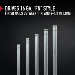 Pneumatic 16-Gauge 2-1/2 in. Nailer Kit and 16-Gauge Finish Nail Project Pack (900 per Box) by Porter-Cable -Porter-Cable Sales Shop porter cable finishing nailers fn250cwfn16pp 77 1000