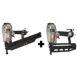 Pneumatic 21-Degree 3-1/2 in. Full Round Framing Nailer and Pneumatic 16-Gauge 2-1/2 in. Finish Nailer Kit by Porter-Cable