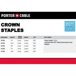 3/8 in. x 5/16 in. Glue Collated Crown Staple by Porter-Cable -Porter-Cable Sales Shop porter cable pneumatic staples pc705 40 1000