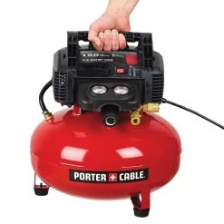 6 gal. 150 PSI Portable Electric Air Compressor, 18-Gauge Brad Nailer and 21-Degree 3-1/2 in. Full Round Framing Nailer by Porter-Cable -Porter-Cable Sales Shop porter cable portable air compressors pcfp12236fr350b fa 1000
