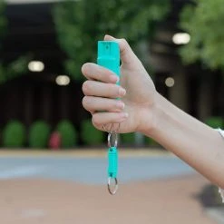 Pepper Spray Keychain with Quick Release Key Ring in Mint Green by SABRE -Porter-Cable Sales Shop sabre home safety accessories hc 14 mt 02 1f 1000