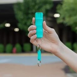 Pepper Spray Keychain with Quick Release Key Ring in Mint Green by SABRE -Porter-Cable Sales Shop sabre home safety accessories hc 14 mt 02 4f 1000