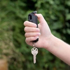 Pepper Spray With Finger Grip And Key Ring, Light Gray by SABRE -Porter-Cable Sales Shop sabre home safety accessories hc lg 23oc 31 1000