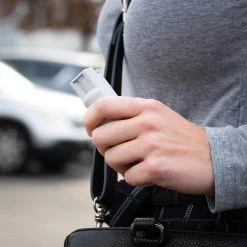 Pepper Spray With Finger Grip And Key Ring, Light Gray by SABRE -Porter-Cable Sales Shop sabre home safety accessories hc lg 23oc 44 1000