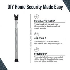 Door Security Bar with Built in Alarm by SABRE 14 Door Security Bar with Built in Alarm by SABRE -Porter-Cable Sales Shop sabre home safety accessories hs dsbab fa 1000