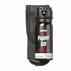 Tactical Pepper Gel with Flip Top and Belt Holster by SABRE